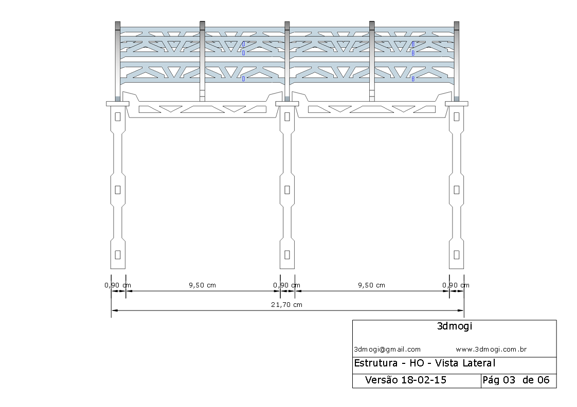 Estrutura HO - Ferromodelismo
